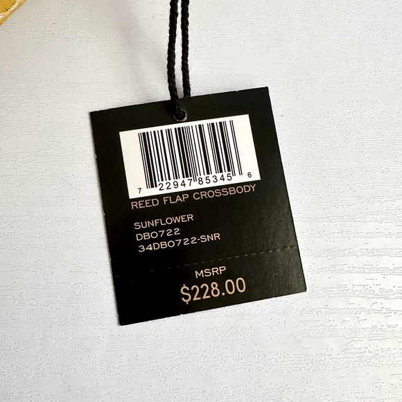 ✨New FRYE Reed Flap Leather Crossbody Bag Sunflower - Picture 10 of 11